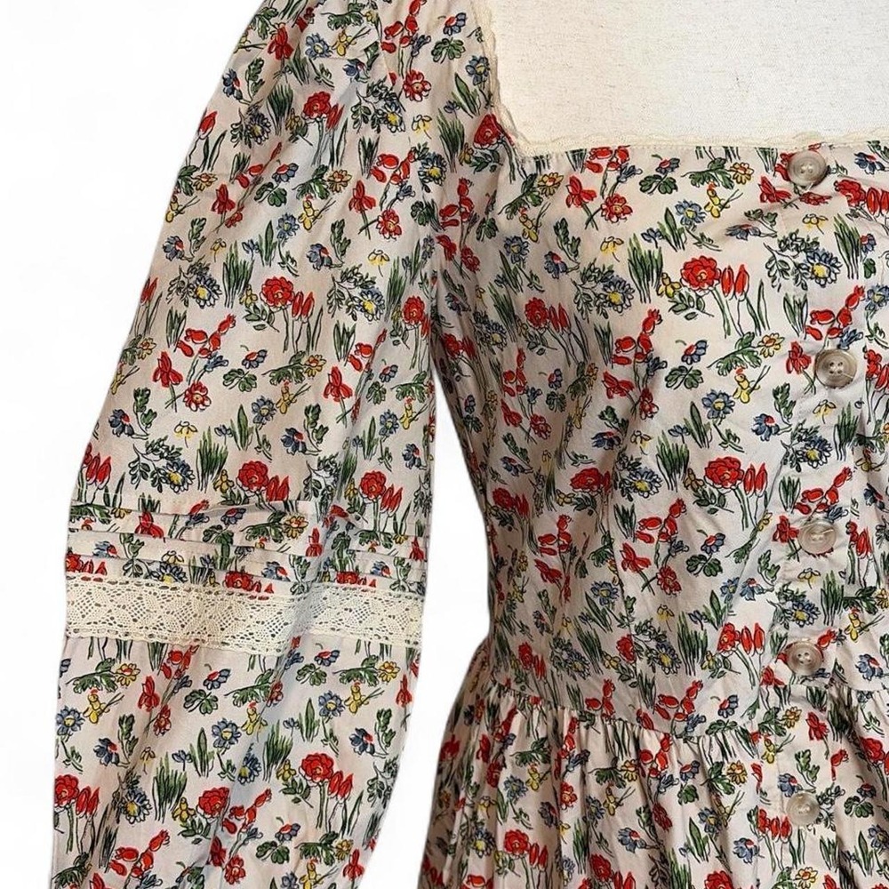 NWT Meadows Ixora Floral Prairie Dress. Size 6 - Picture 4 of 8
